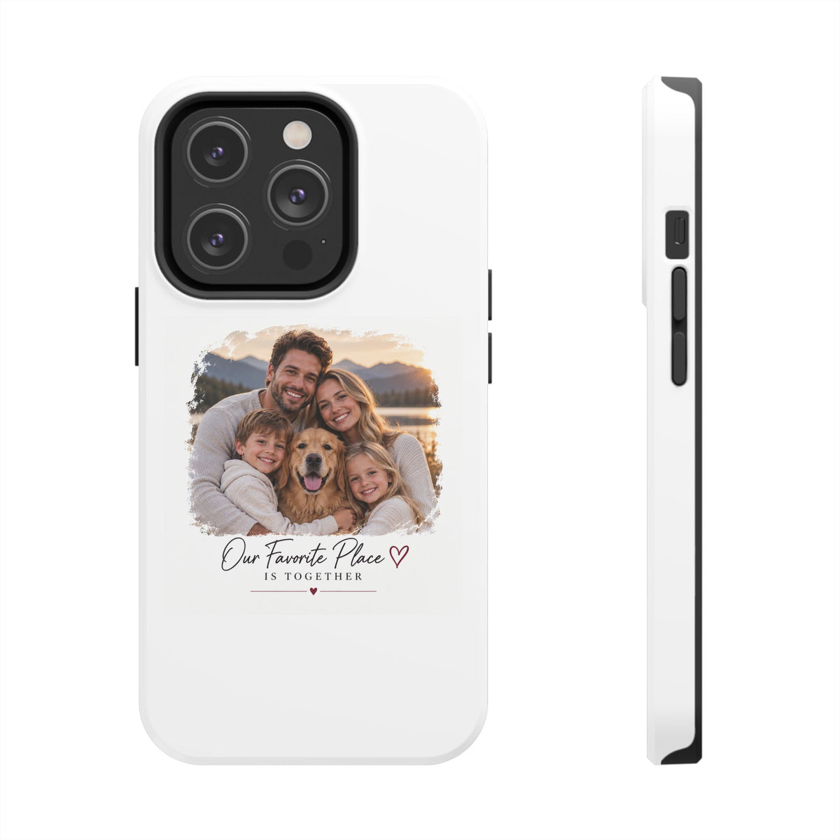 Tough Phone Case — Personalized Photo "Our Favorite Place" Protective Cover