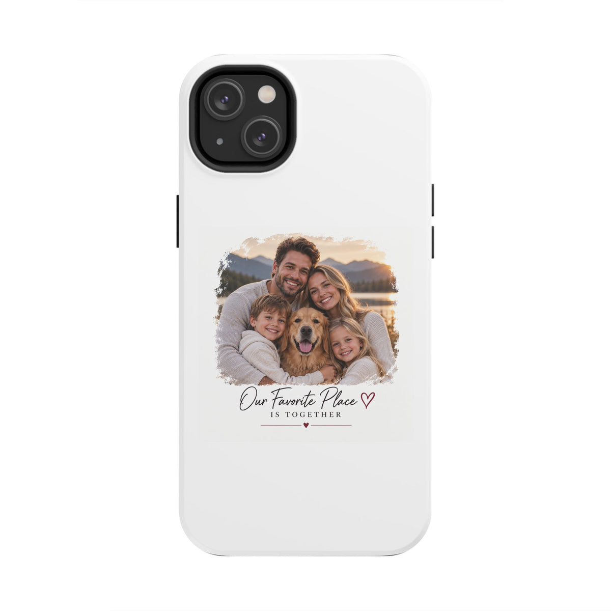 Tough Phone Case — Personalized Photo "Our Favorite Place" Protective Cover