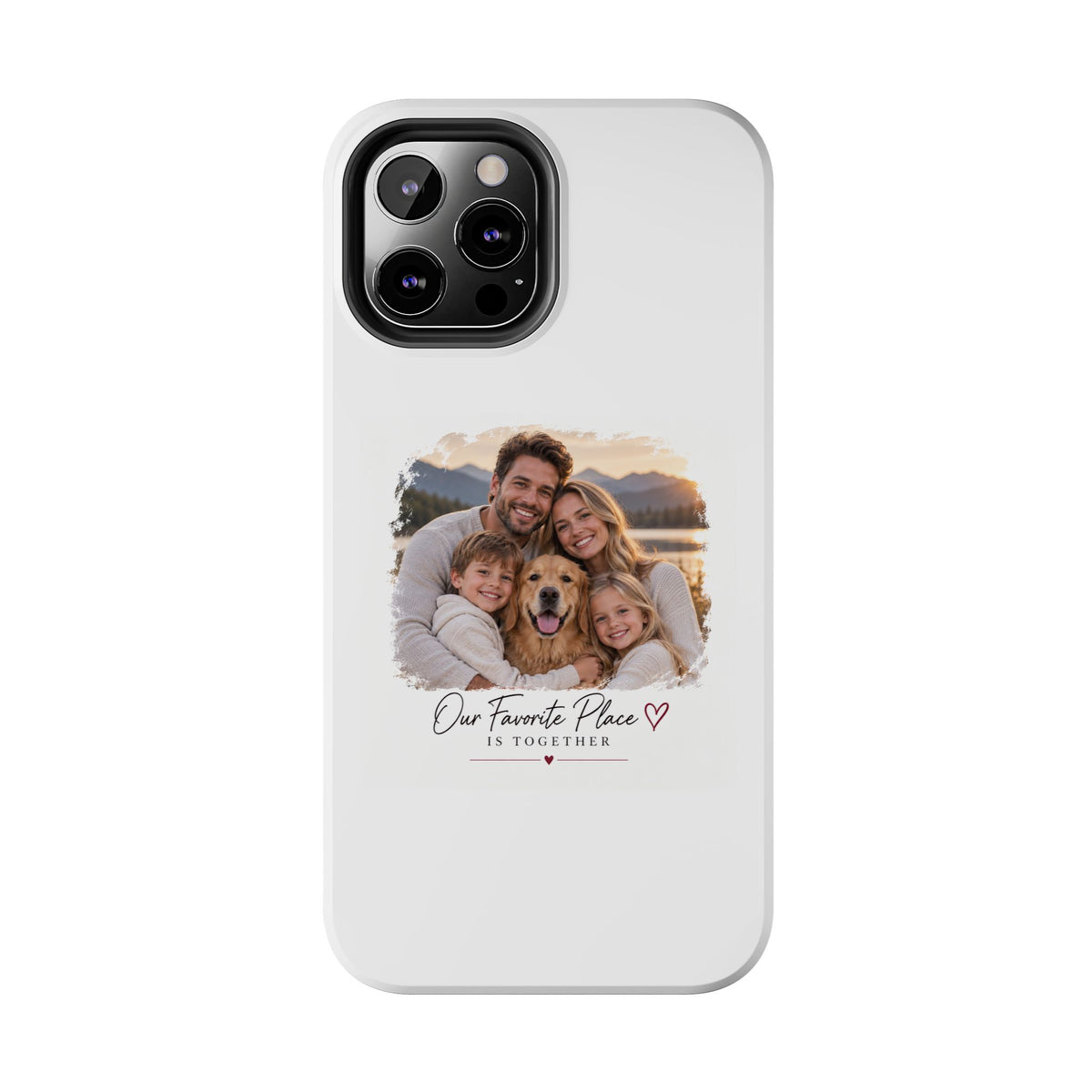 Tough Phone Case — Personalized Photo "Our Favorite Place" Protective Cover