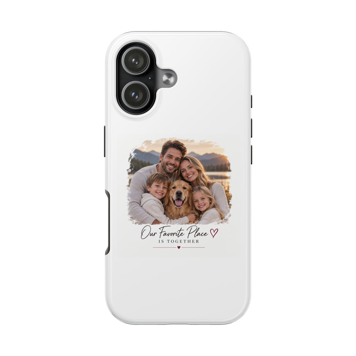 Tough Phone Case — Personalized Photo "Our Favorite Place" Protective Cover