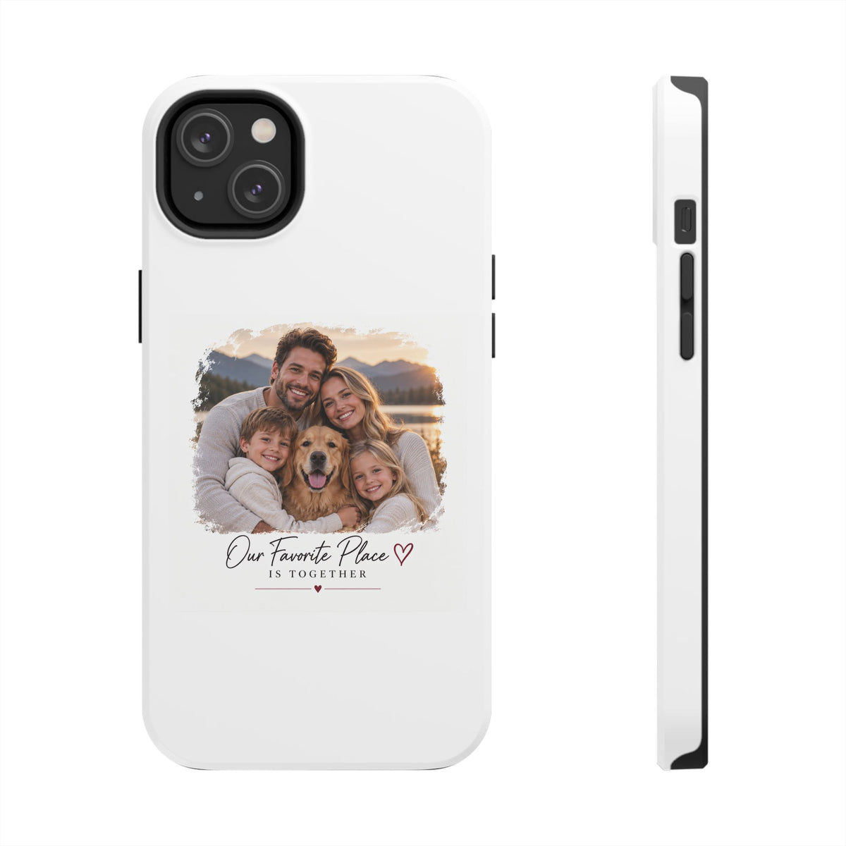 Tough Phone Case — Personalized Photo "Our Favorite Place" Protective Cover