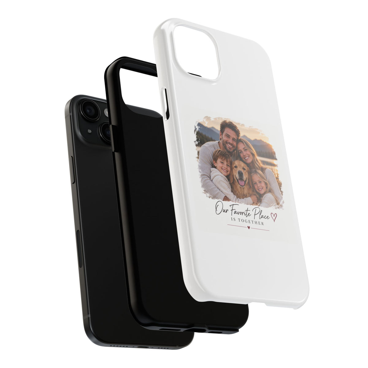 Tough Phone Case — Personalized Photo "Our Favorite Place" Protective Cover