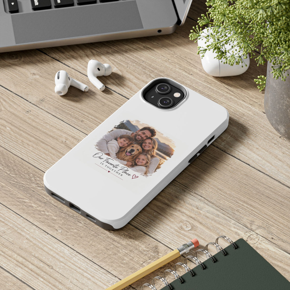 Tough Phone Case — Personalized Photo "Our Favorite Place" Protective Cover