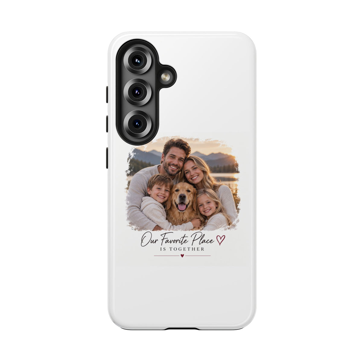 Tough Phone Case — Personalized Photo "Our Favorite Place" Protective Cover