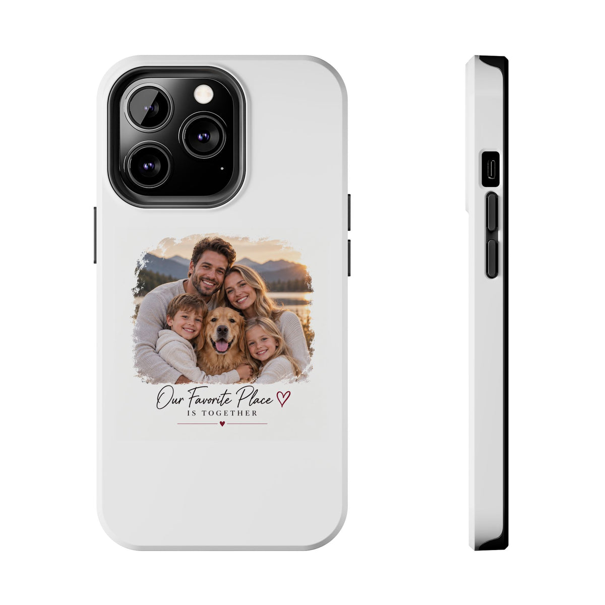 Tough Phone Case — Personalized Photo "Our Favorite Place" Protective Cover