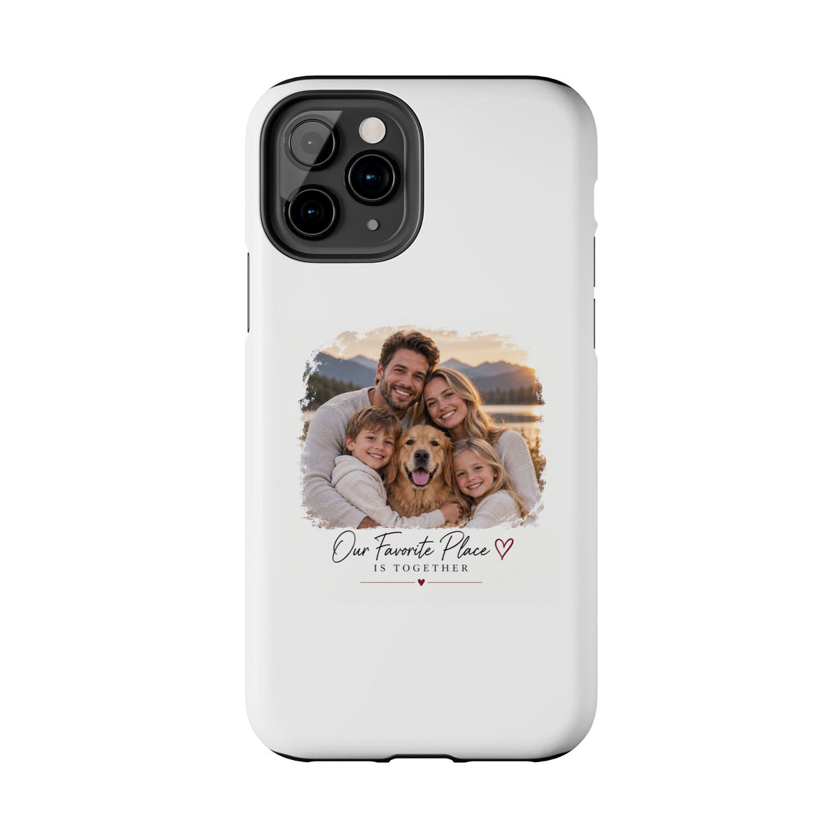 Tough Phone Case — Personalized Photo "Our Favorite Place" Protective Cover