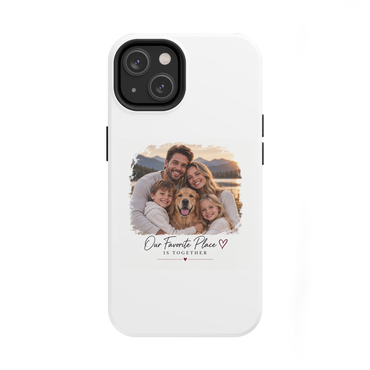 Tough Phone Case — Personalized Photo "Our Favorite Place" Protective Cover