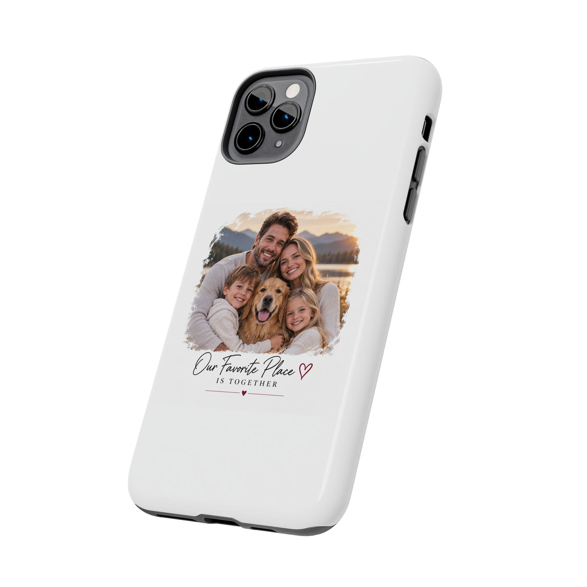 Tough Phone Case — Personalized Photo "Our Favorite Place" Protective Cover