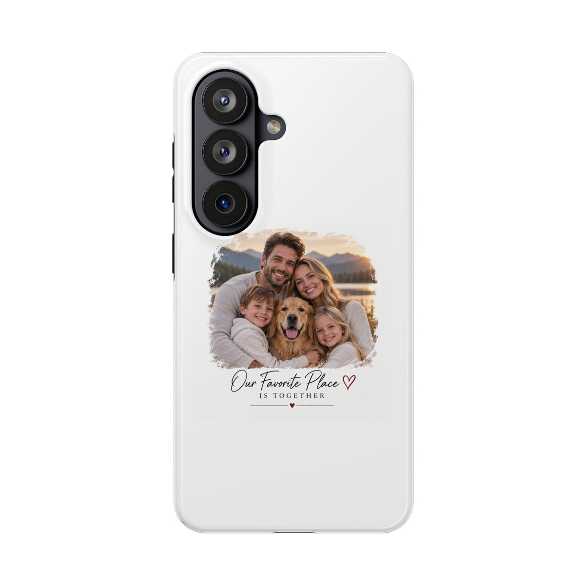 Tough Phone Case — Personalized Photo "Our Favorite Place" Protective Cover