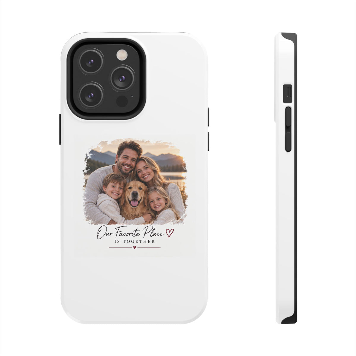 Tough Phone Case — Personalized Photo "Our Favorite Place" Protective Cover