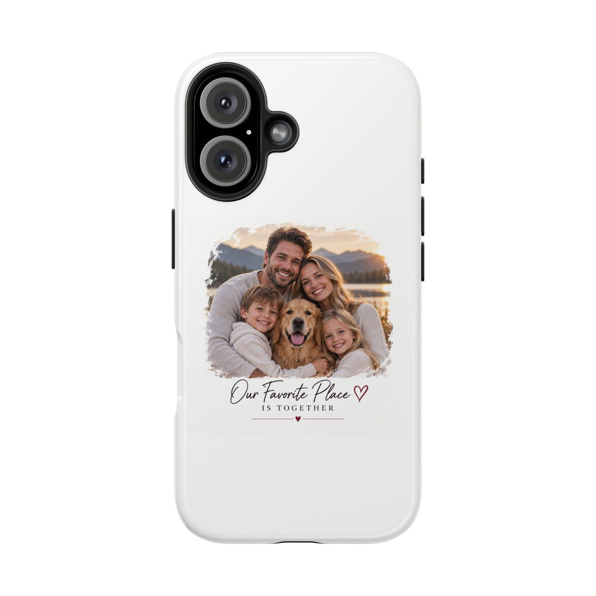 Tough Phone Case — Personalized Photo "Our Favorite Place" Protective Cover