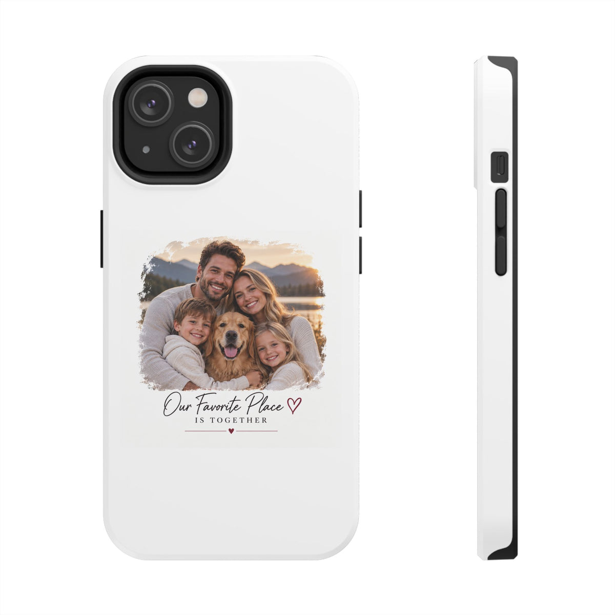 Tough Phone Case — Personalized Photo "Our Favorite Place" Protective Cover