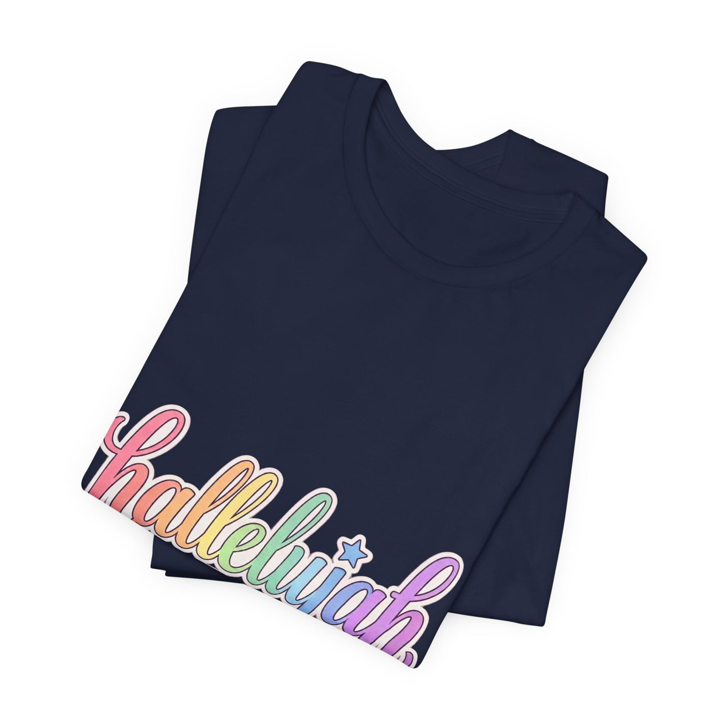 Hallelujah can I get an Amen T-Shirt | Christian faith typography, colorful praise