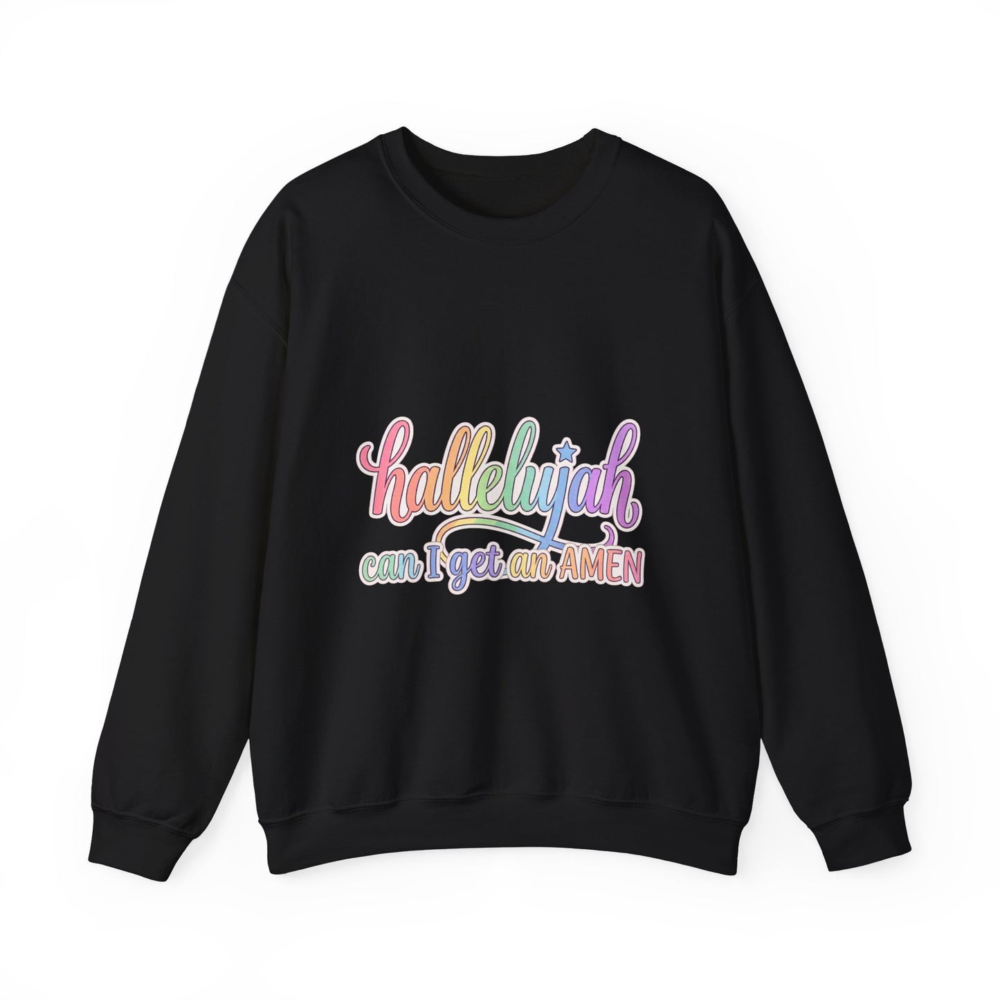Hallelujah pastel script Sweatshirt | Christian faith typography | Everything Hallelujah trend