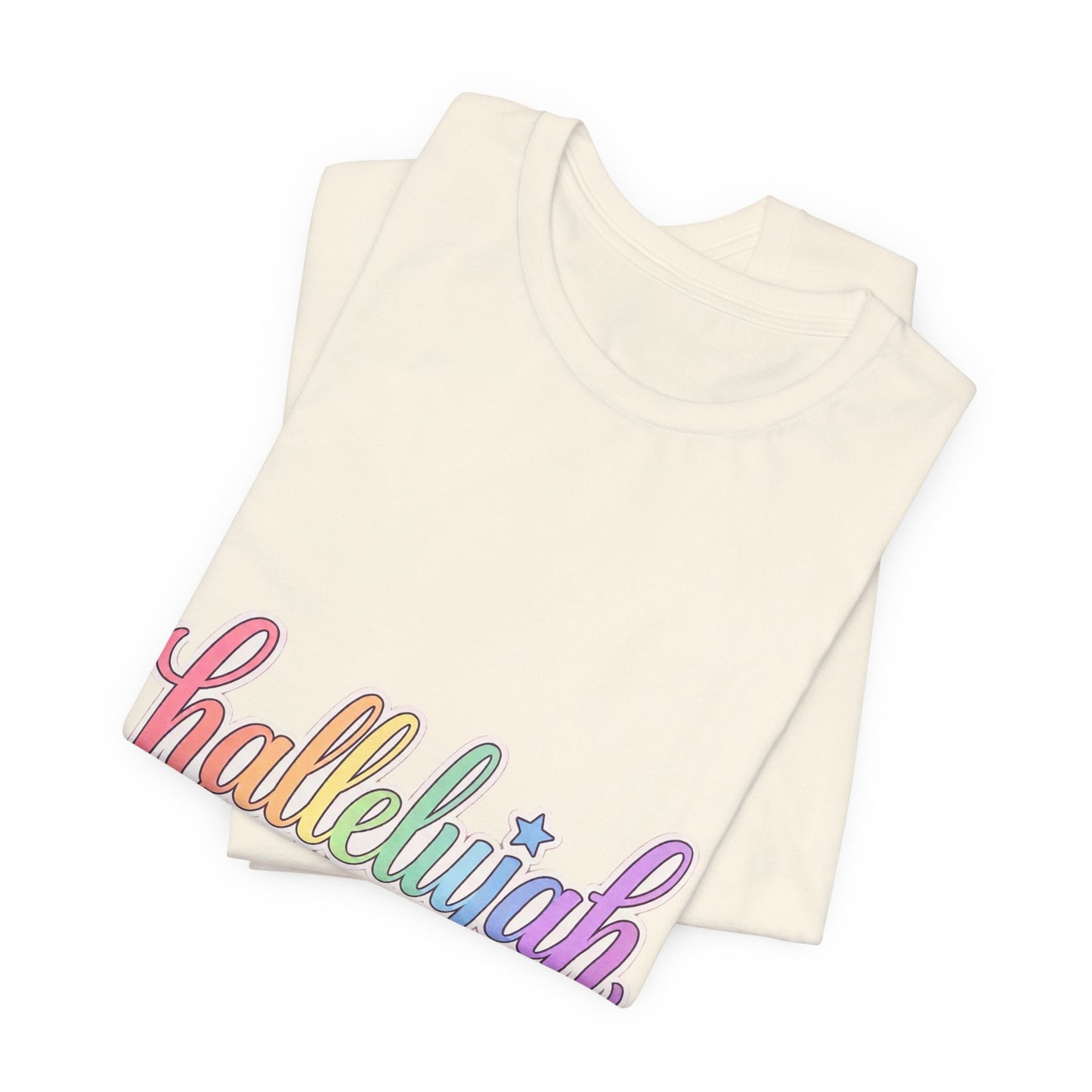 Hallelujah can I get an Amen T-Shirt | Christian faith typography, colorful praise