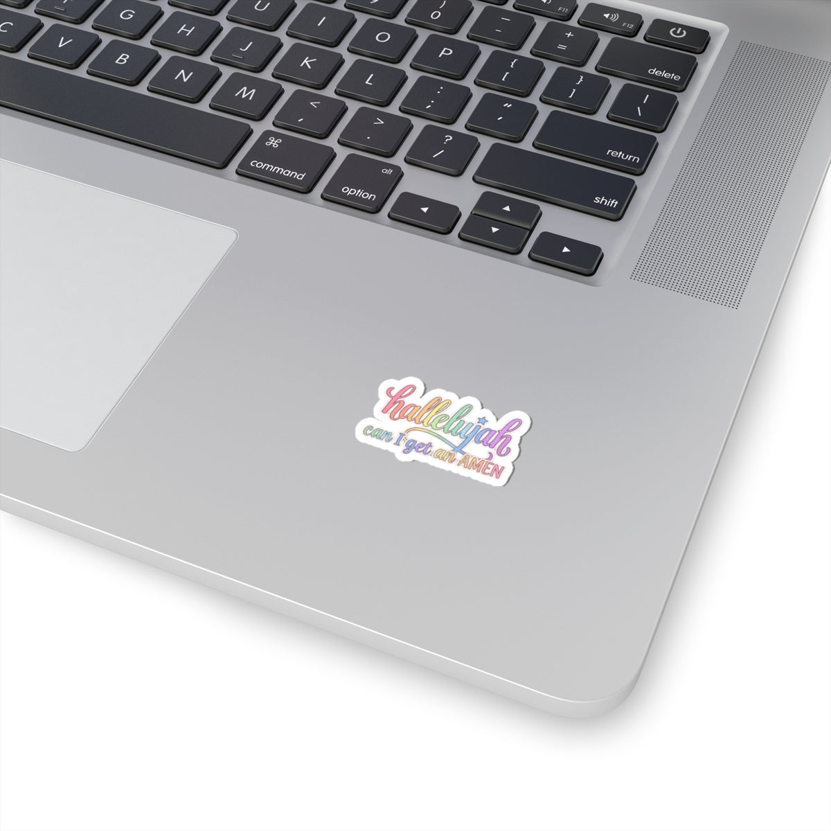Hallelujah can I get an AMEN Sticker | pastel faith typography