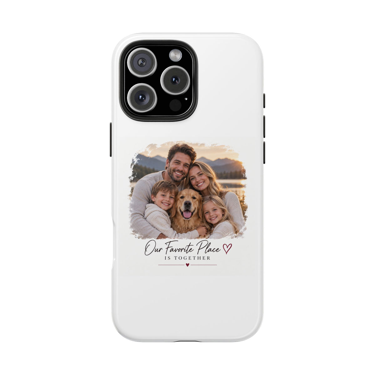 Tough Phone Case — Personalized Photo "Our Favorite Place" Protective Cover
