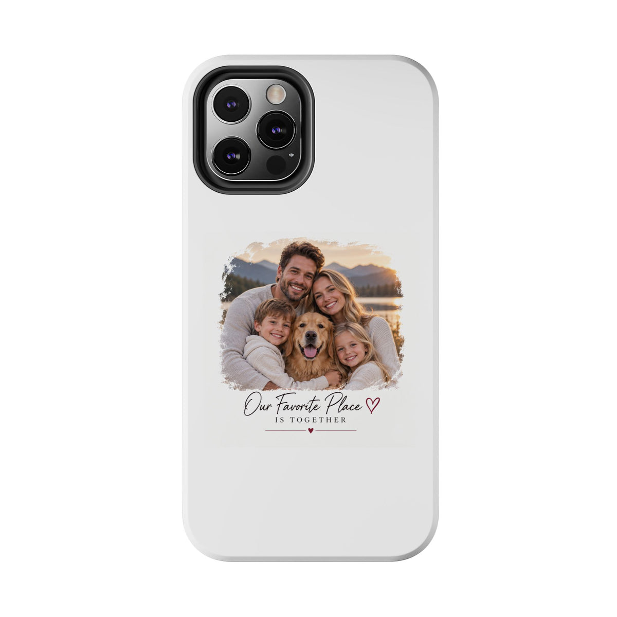 Tough Phone Case — Personalized Photo "Our Favorite Place" Protective Cover