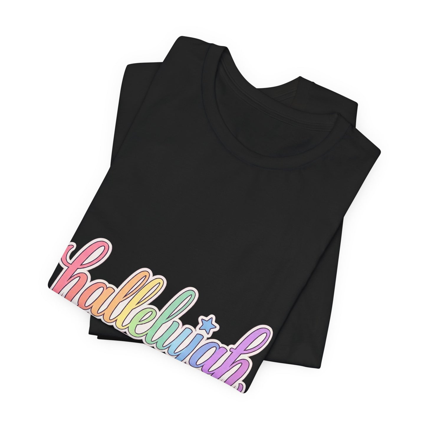 Hallelujah can I get an Amen T-Shirt | Christian faith typography, colorful praise