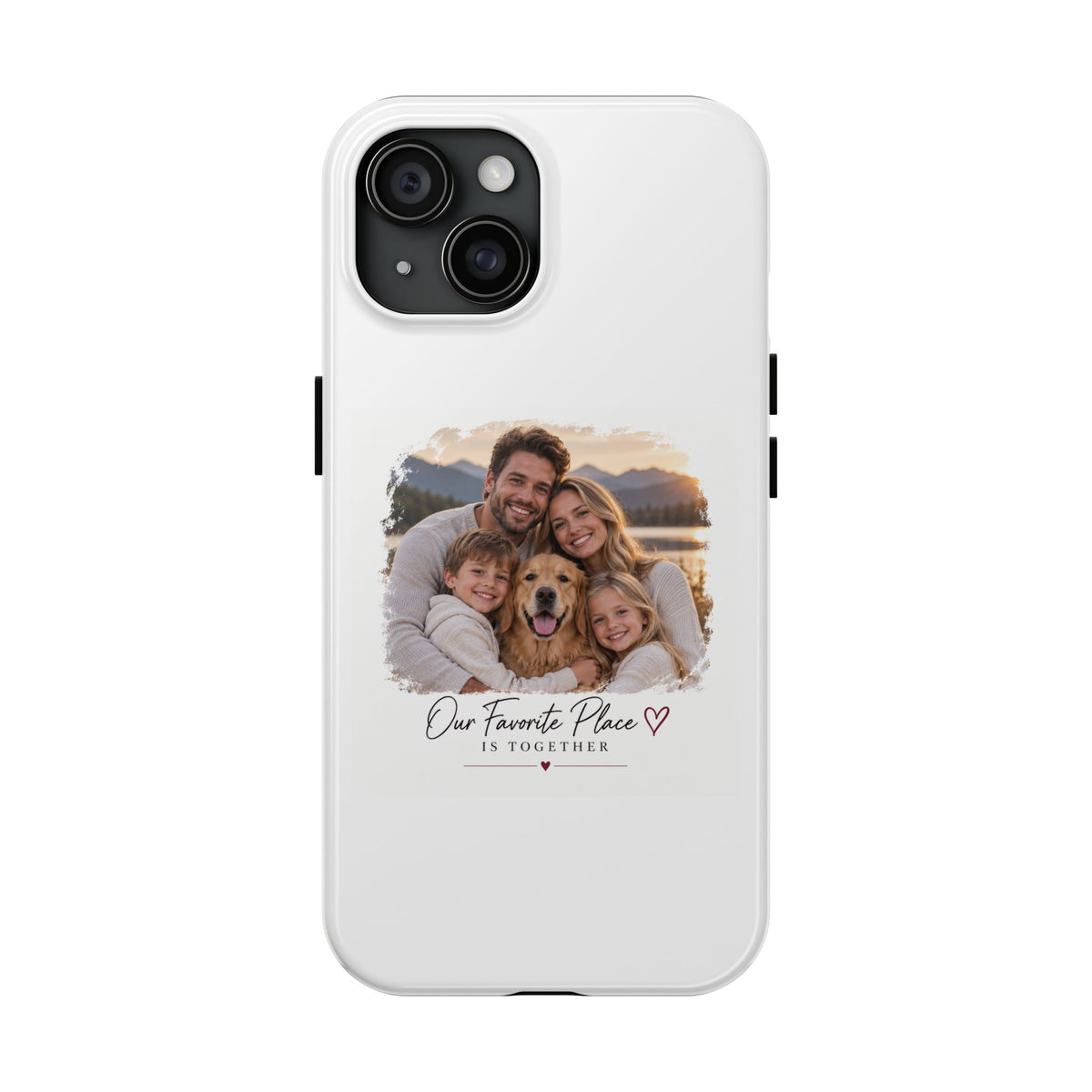 Tough Phone Case — Personalized Photo "Our Favorite Place" Protective Cover