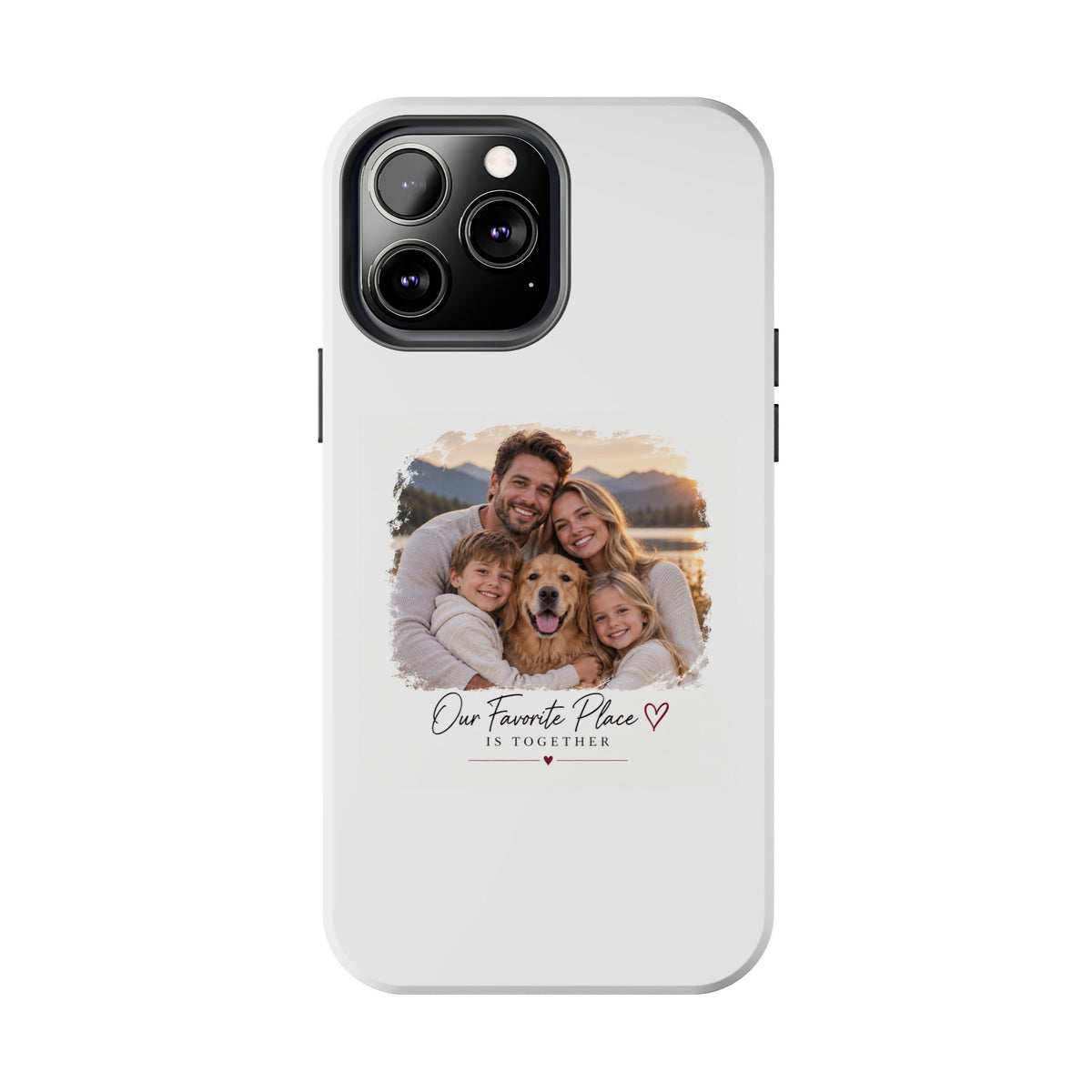 Tough Phone Case — Personalized Photo "Our Favorite Place" Protective Cover