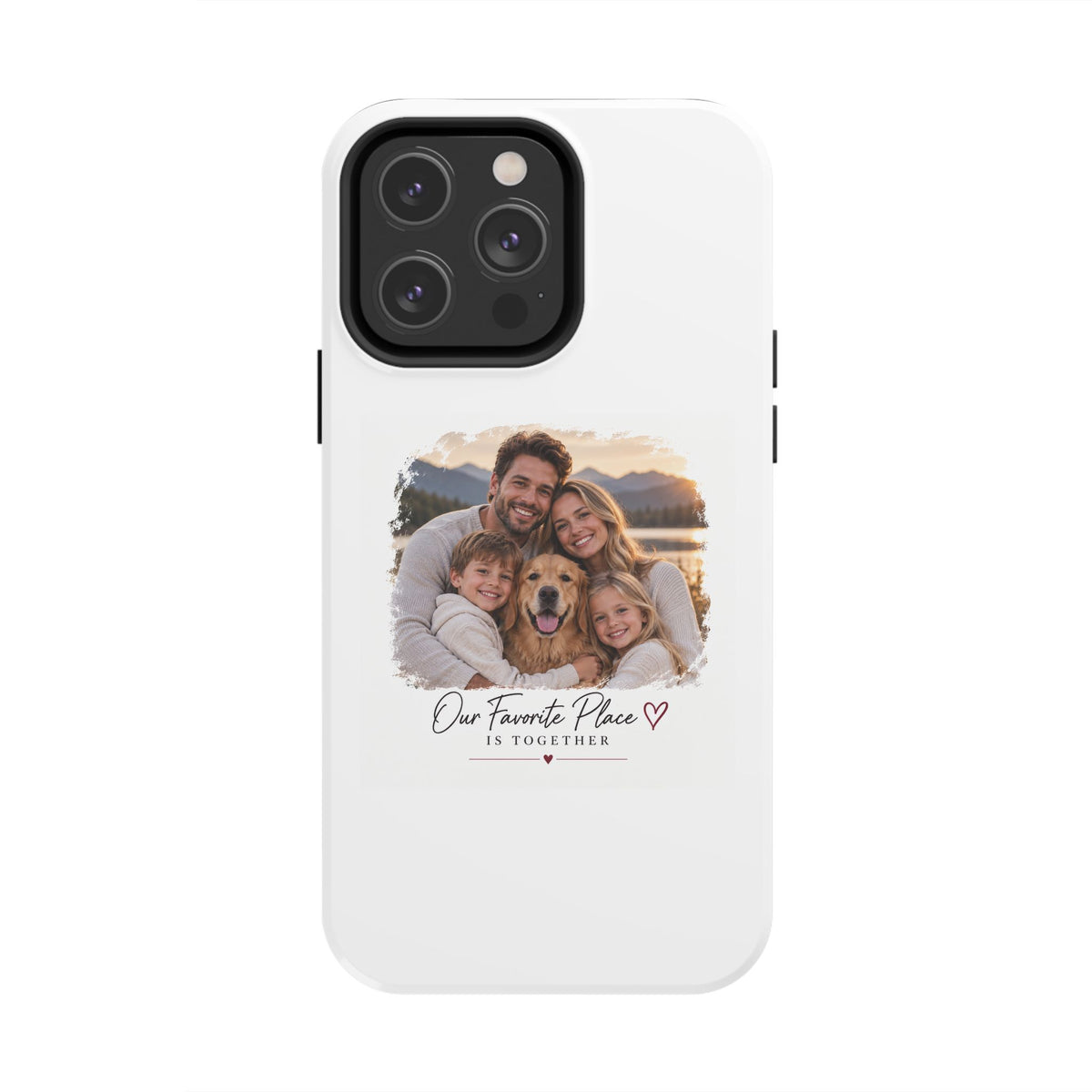 Tough Phone Case — Personalized Photo "Our Favorite Place" Protective Cover