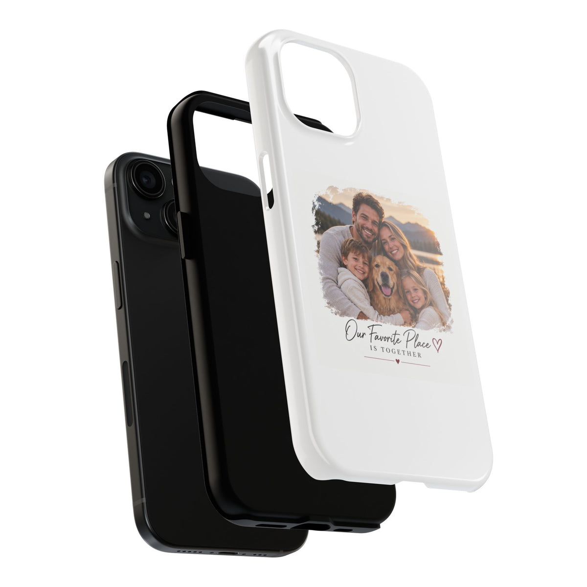 Tough Phone Case — Personalized Photo "Our Favorite Place" Protective Cover