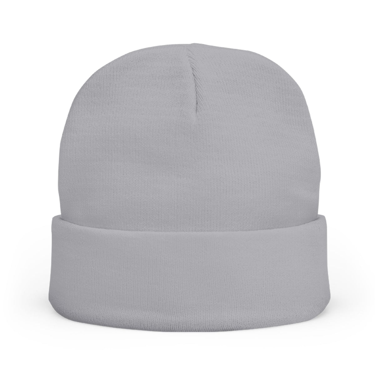 Embroidered Meditating Woman Knit Beanie — Cozy Yoga & Mindfulness Winter Hat