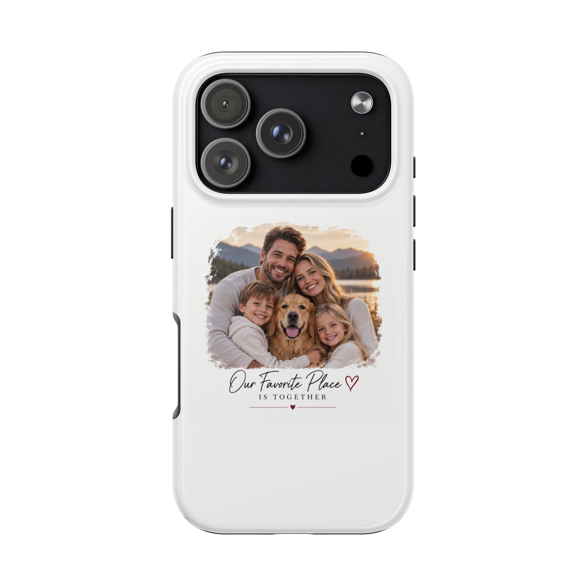 Tough Phone Case — Personalized Photo "Our Favorite Place" Protective Cover