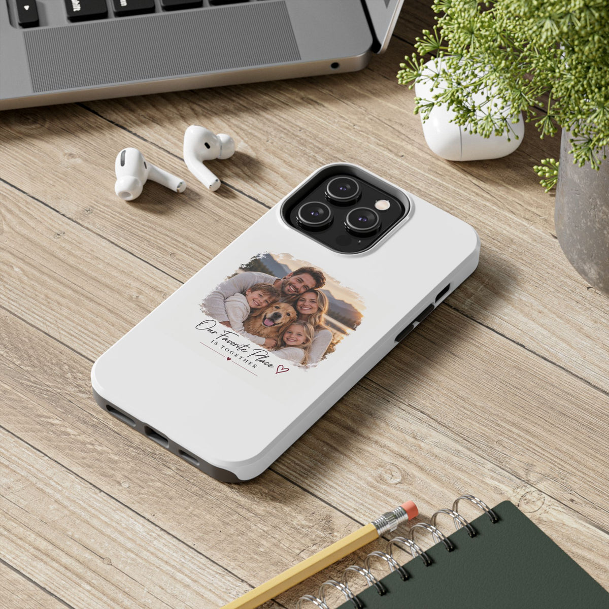 Tough Phone Case — Personalized Photo "Our Favorite Place" Protective Cover