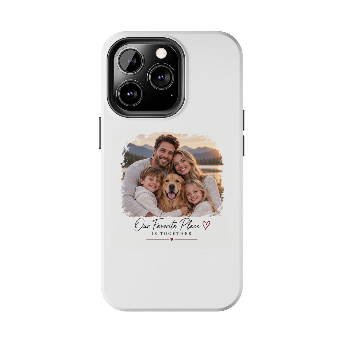 Tough Phone Case — Personalized Photo "Our Favorite Place" Protective Cover