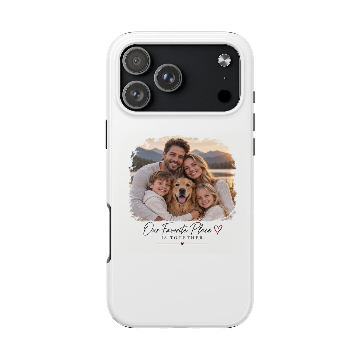 Tough Phone Case — Personalized Photo "Our Favorite Place" Protective Cover