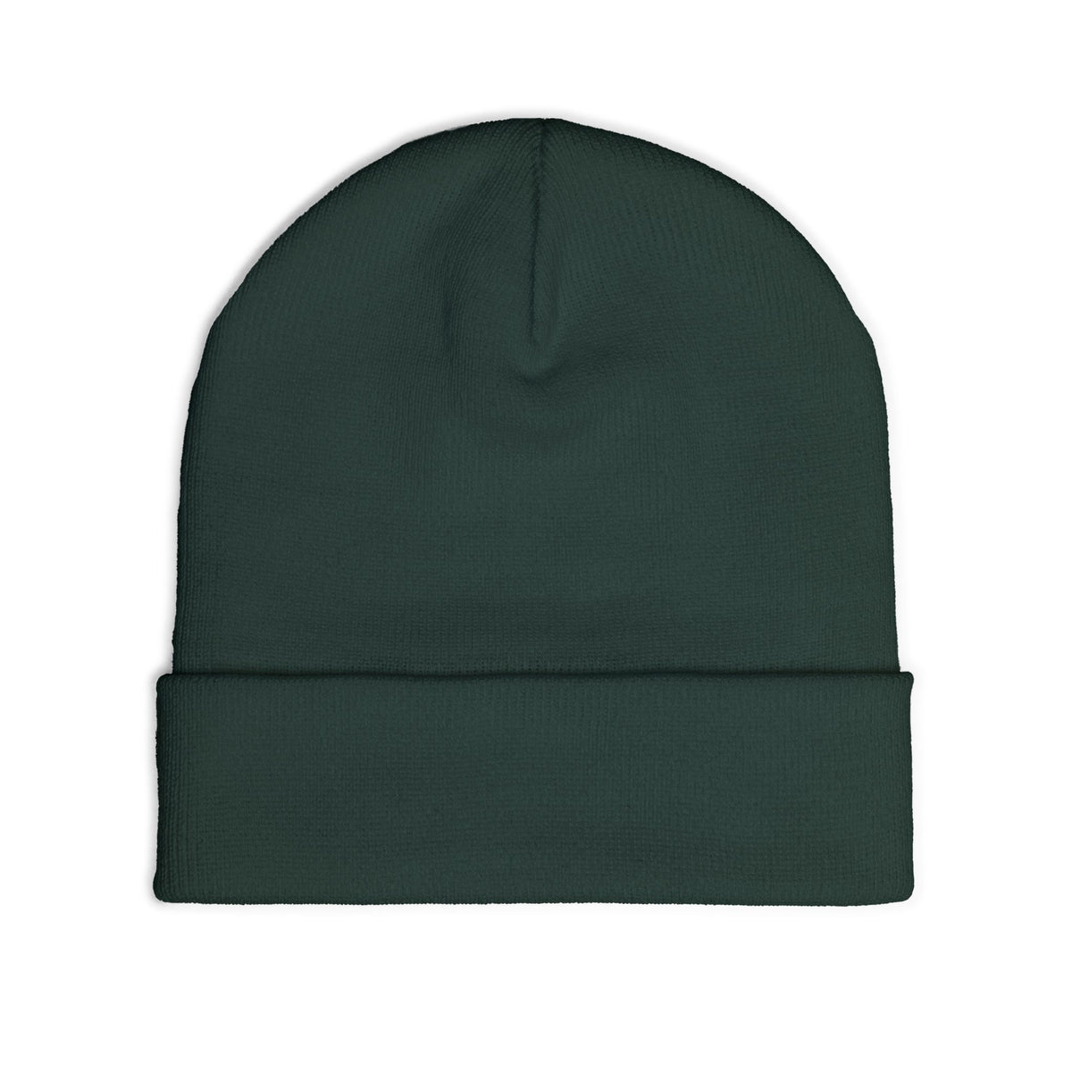 Embroidered Meditating Woman Knit Beanie — Cozy Yoga & Mindfulness Winter Hat