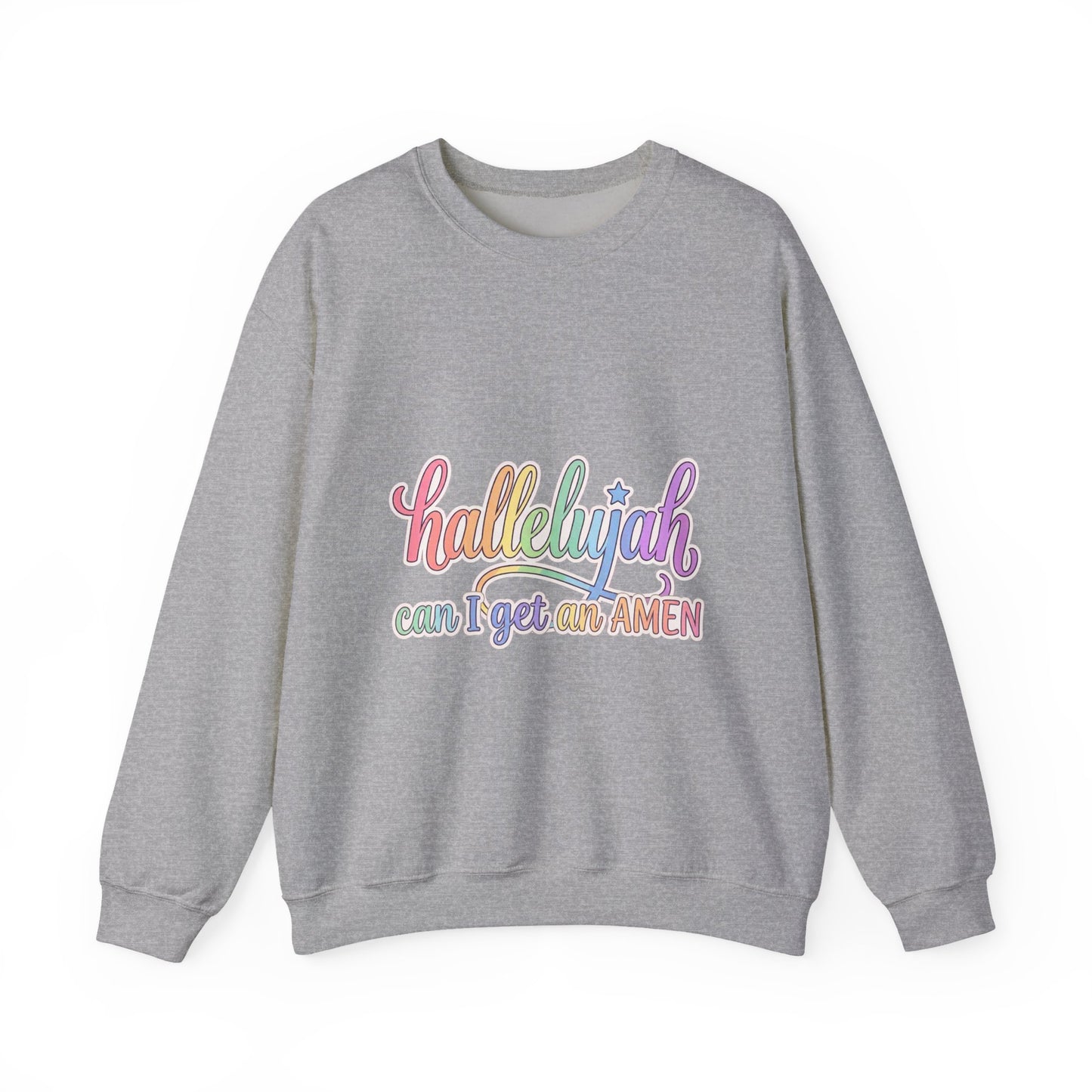 Hallelujah pastel script Sweatshirt | Christian faith typography | Everything Hallelujah trend