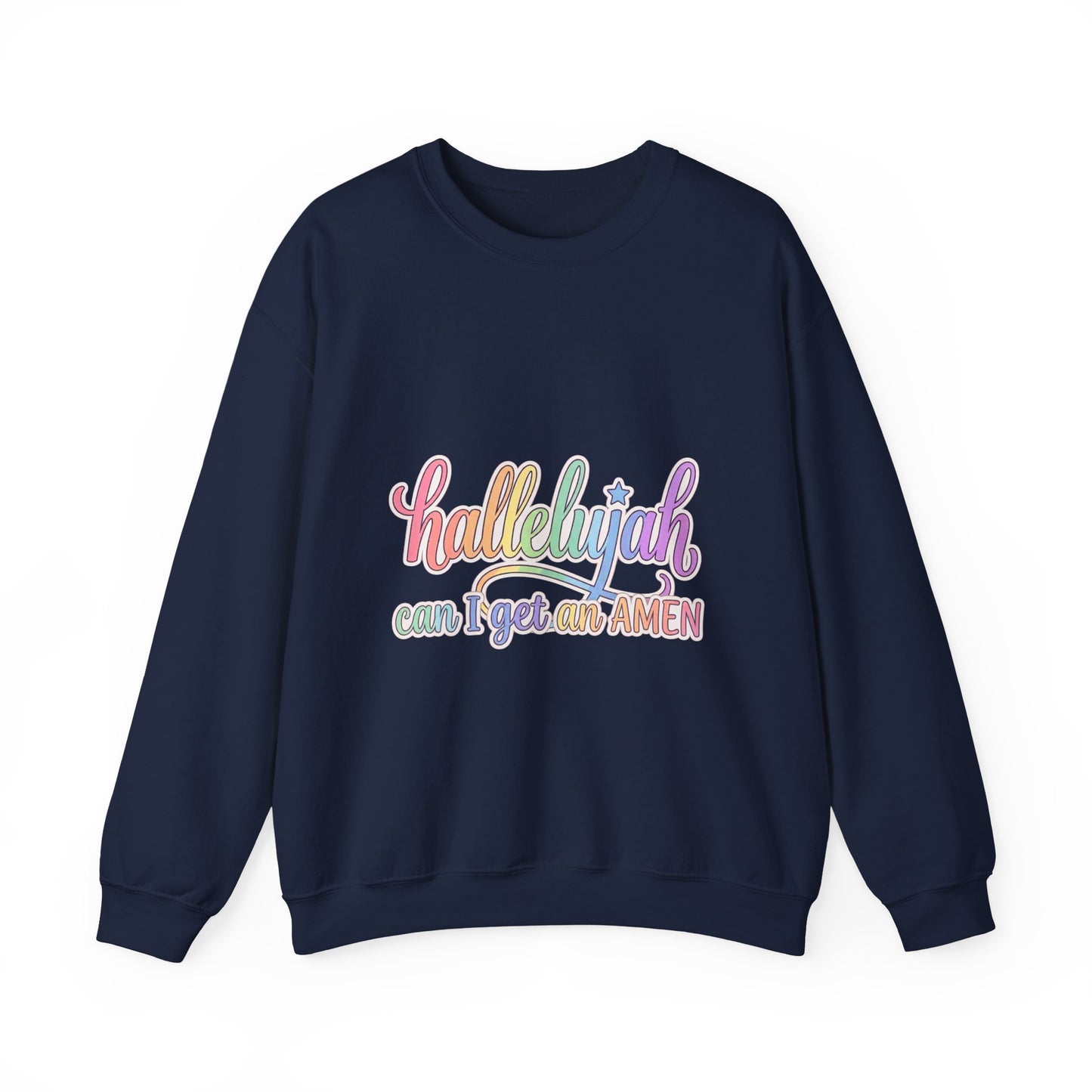 Hallelujah pastel script Sweatshirt | Christian faith typography | Everything Hallelujah trend
