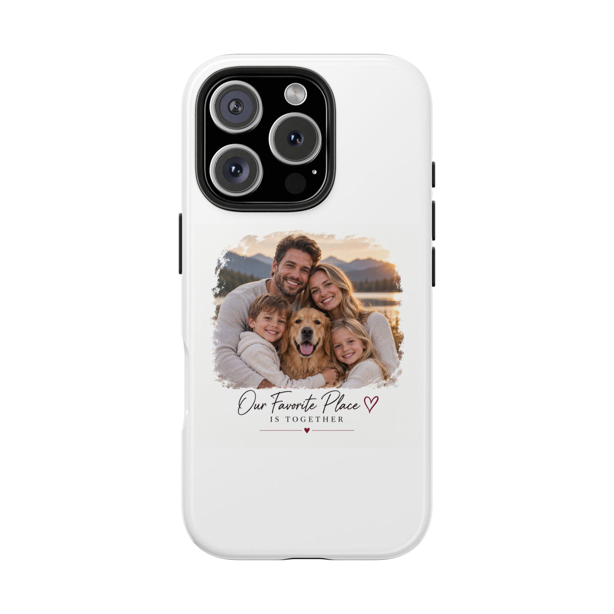Tough Phone Case — Personalized Photo "Our Favorite Place" Protective Cover