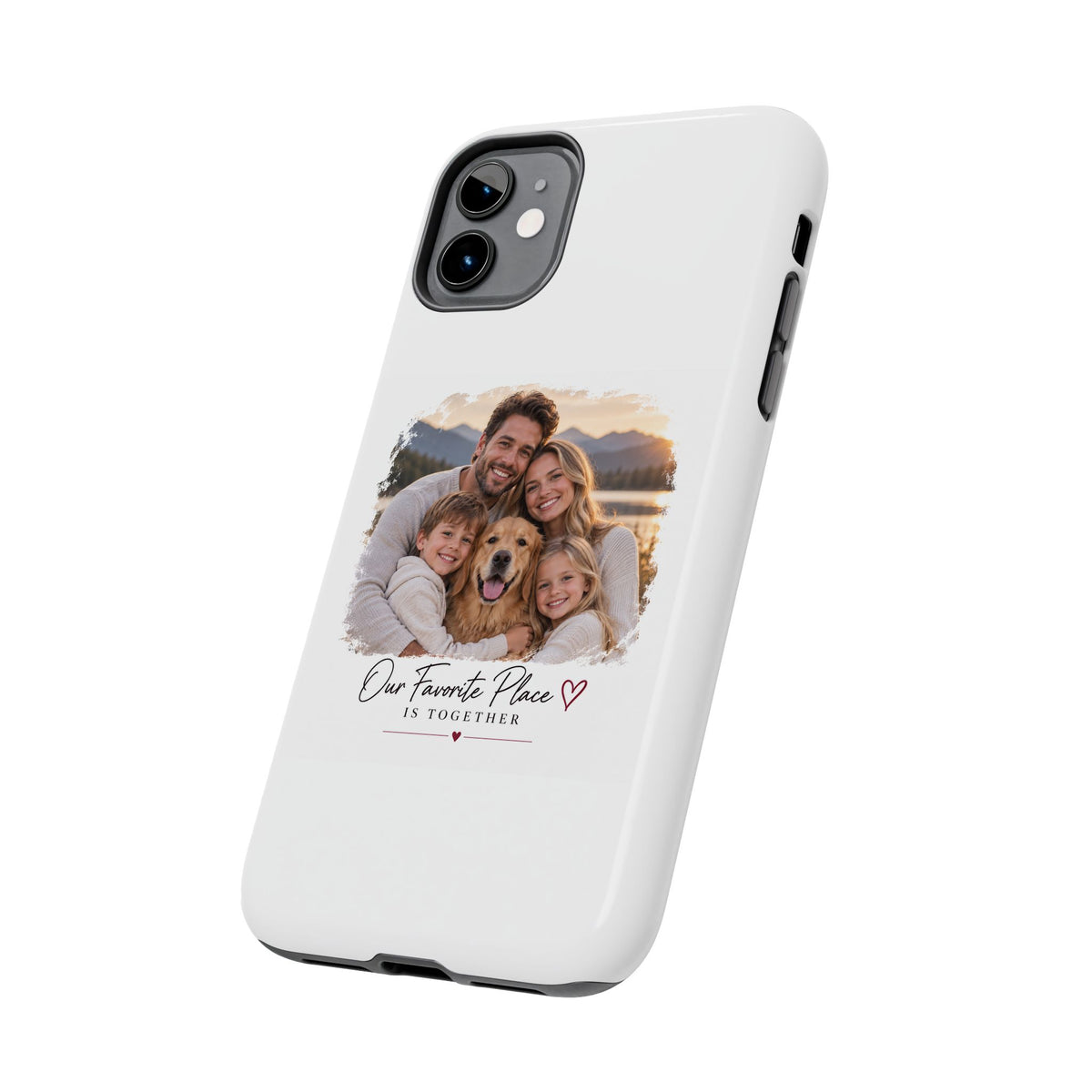 Tough Phone Case — Personalized Photo "Our Favorite Place" Protective Cover