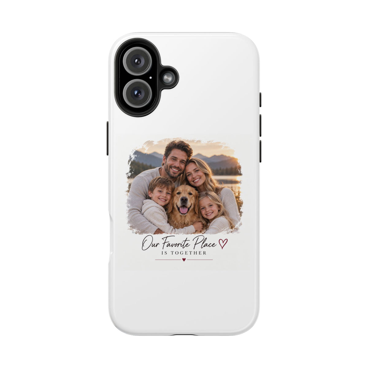 Tough Phone Case — Personalized Photo "Our Favorite Place" Protective Cover