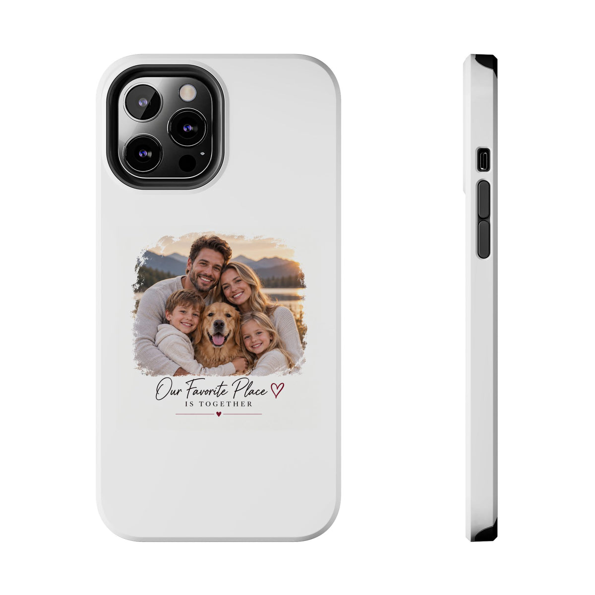 Tough Phone Case — Personalized Photo "Our Favorite Place" Protective Cover