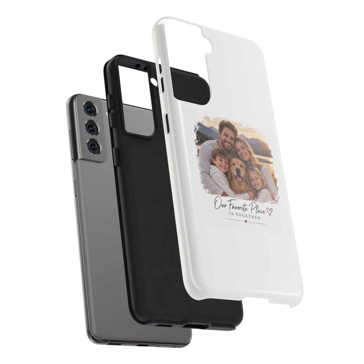Tough Phone Case — Personalized Photo "Our Favorite Place" Protective Cover