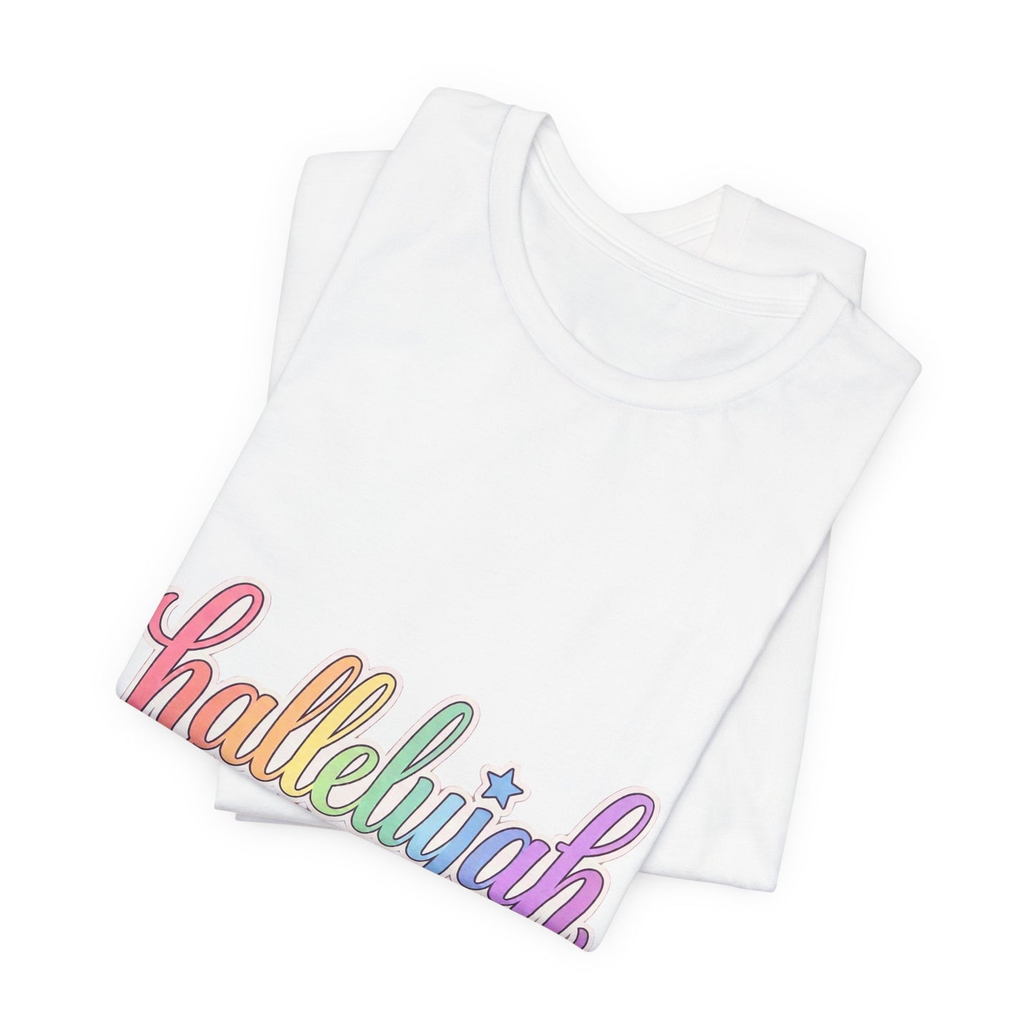 Hallelujah can I get an Amen T-Shirt | Christian faith typography, colorful praise