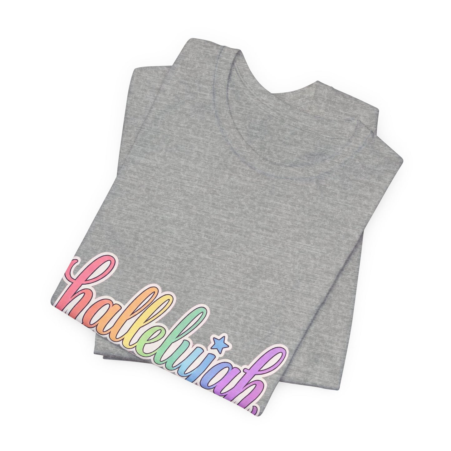 Hallelujah can I get an Amen T-Shirt | Christian faith typography, colorful praise