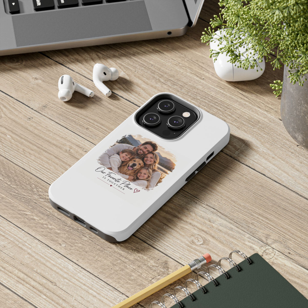 Tough Phone Case — Personalized Photo "Our Favorite Place" Protective Cover