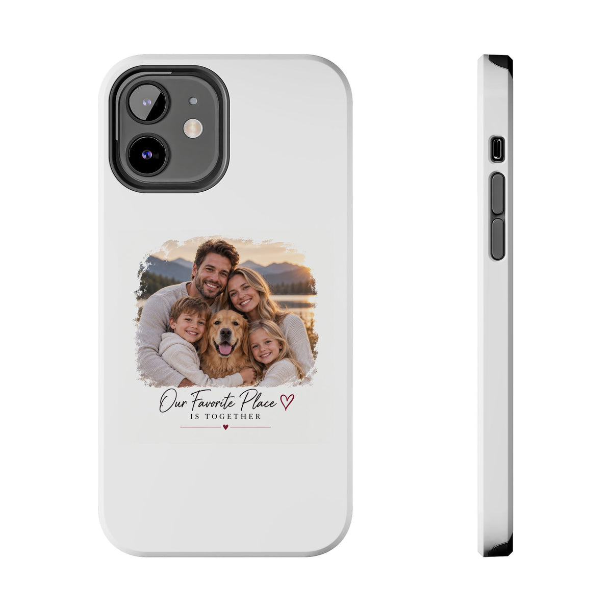 Tough Phone Case — Personalized Photo "Our Favorite Place" Protective Cover