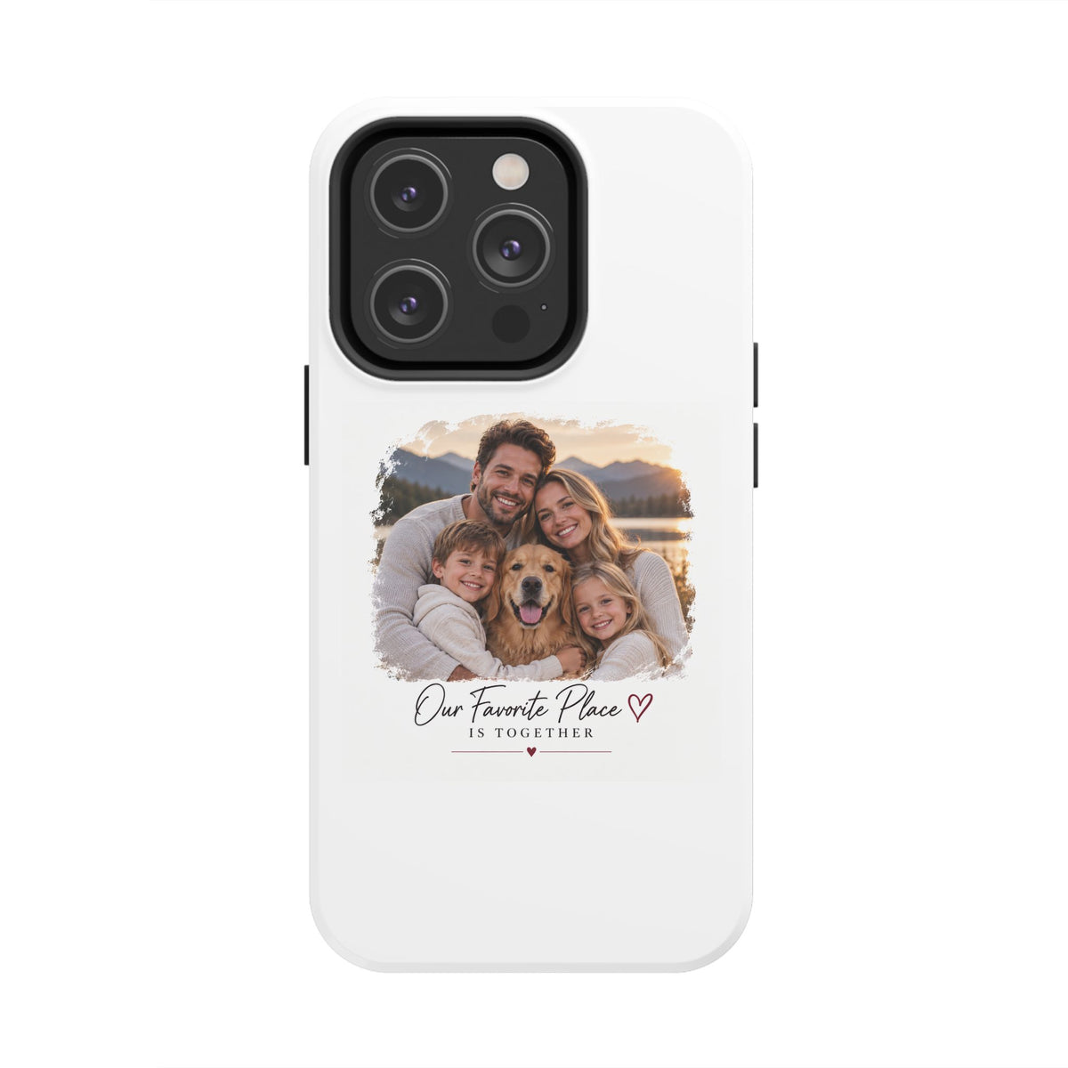 Tough Phone Case — Personalized Photo "Our Favorite Place" Protective Cover