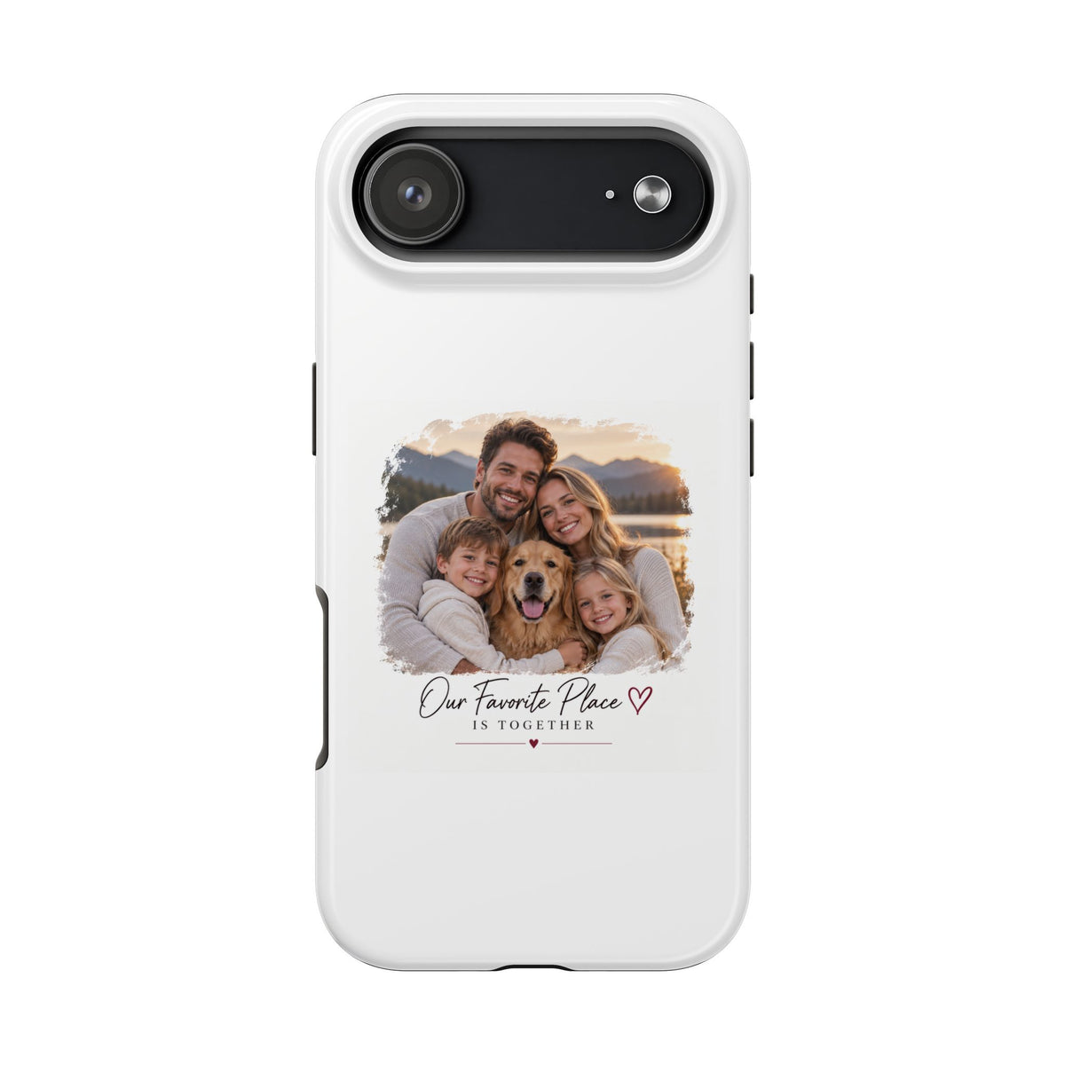 Tough Phone Case — Personalized Photo "Our Favorite Place" Protective Cover