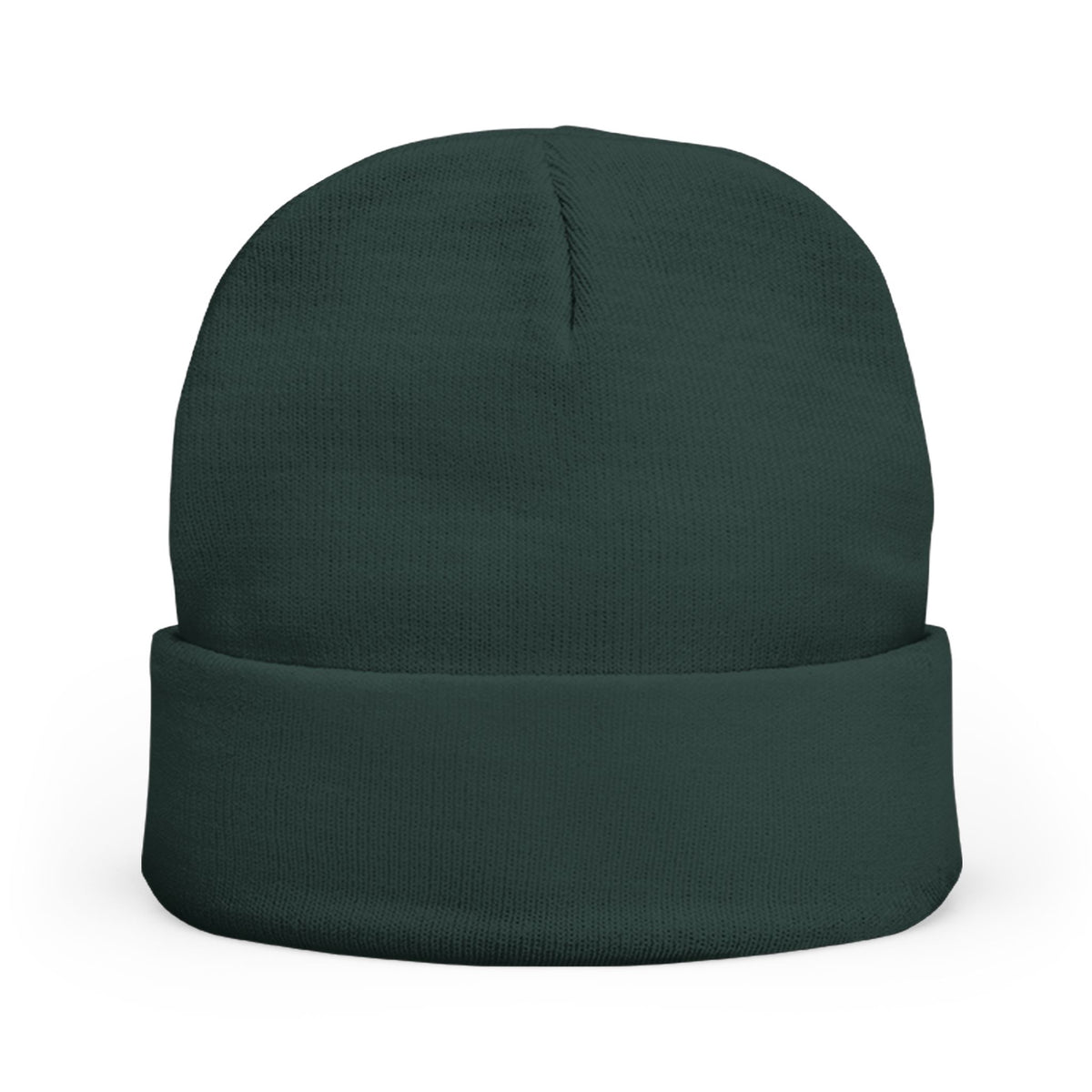 Embroidered Meditating Woman Knit Beanie — Cozy Yoga & Mindfulness Winter Hat