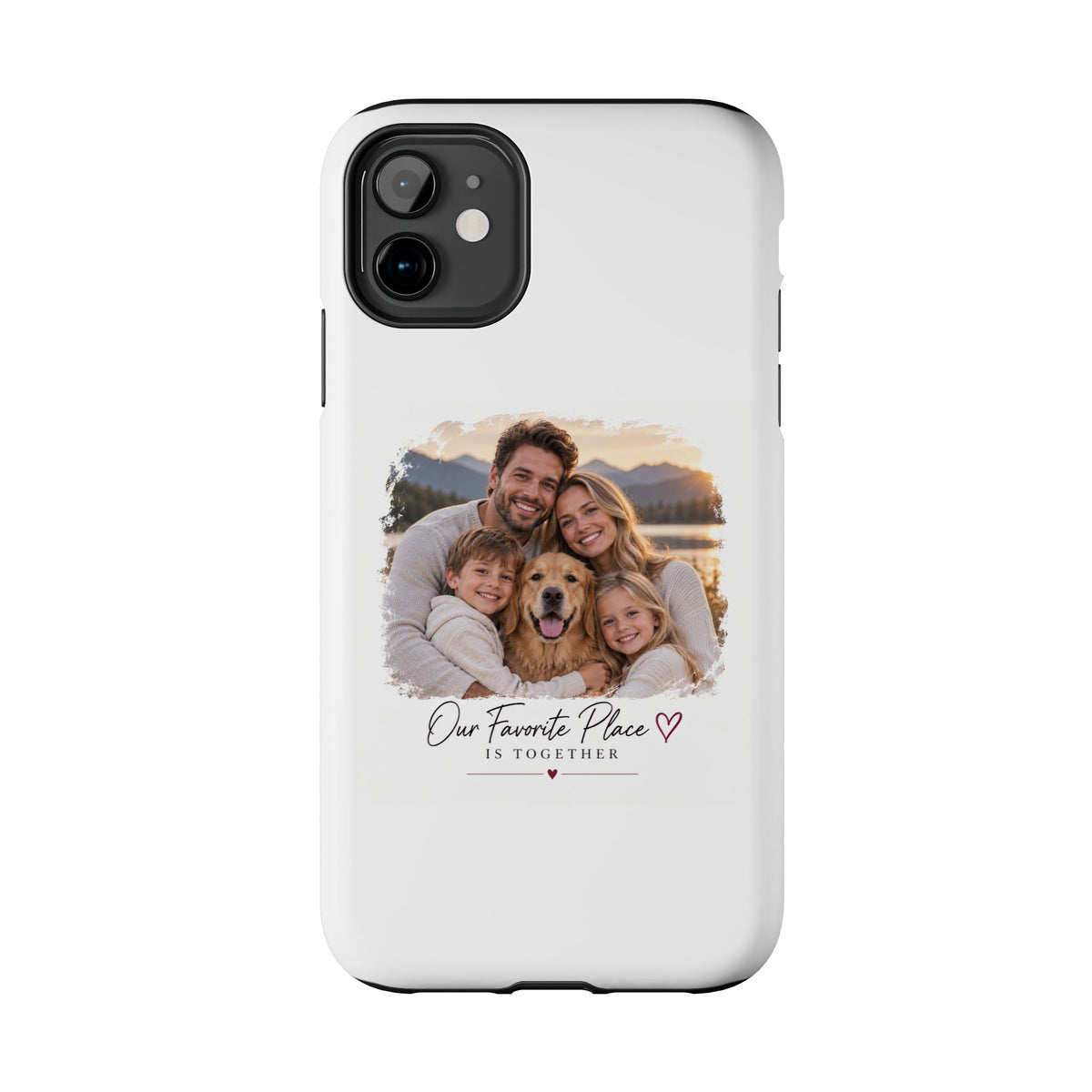 Tough Phone Case — Personalized Photo "Our Favorite Place" Protective Cover