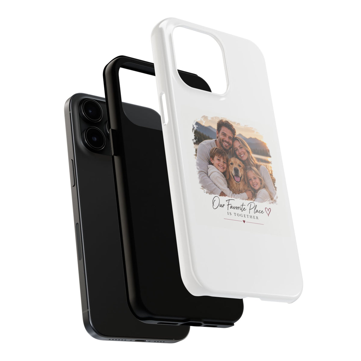 Tough Phone Case — Personalized Photo "Our Favorite Place" Protective Cover