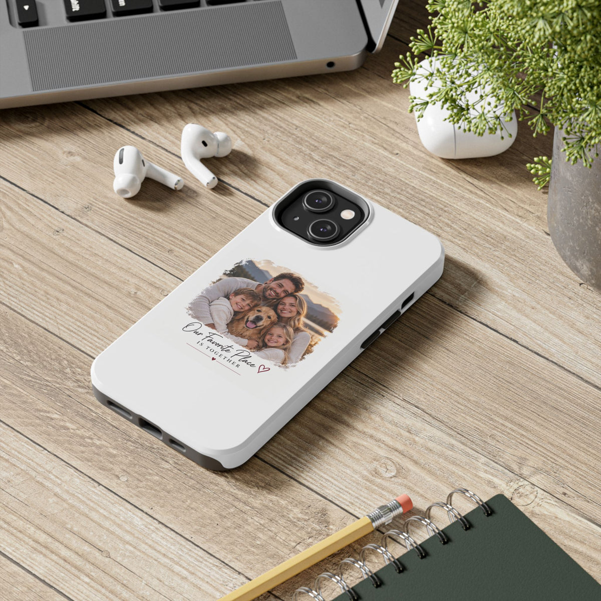 Tough Phone Case — Personalized Photo "Our Favorite Place" Protective Cover
